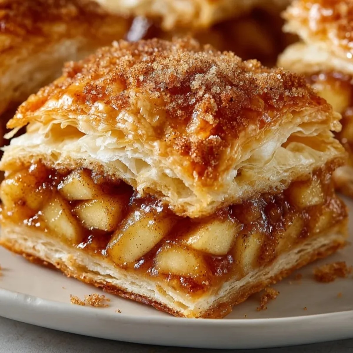 Homemade Apple Pie Biscuit Bites with flaky crust, filled with soft spiced apples, a sweet treat.