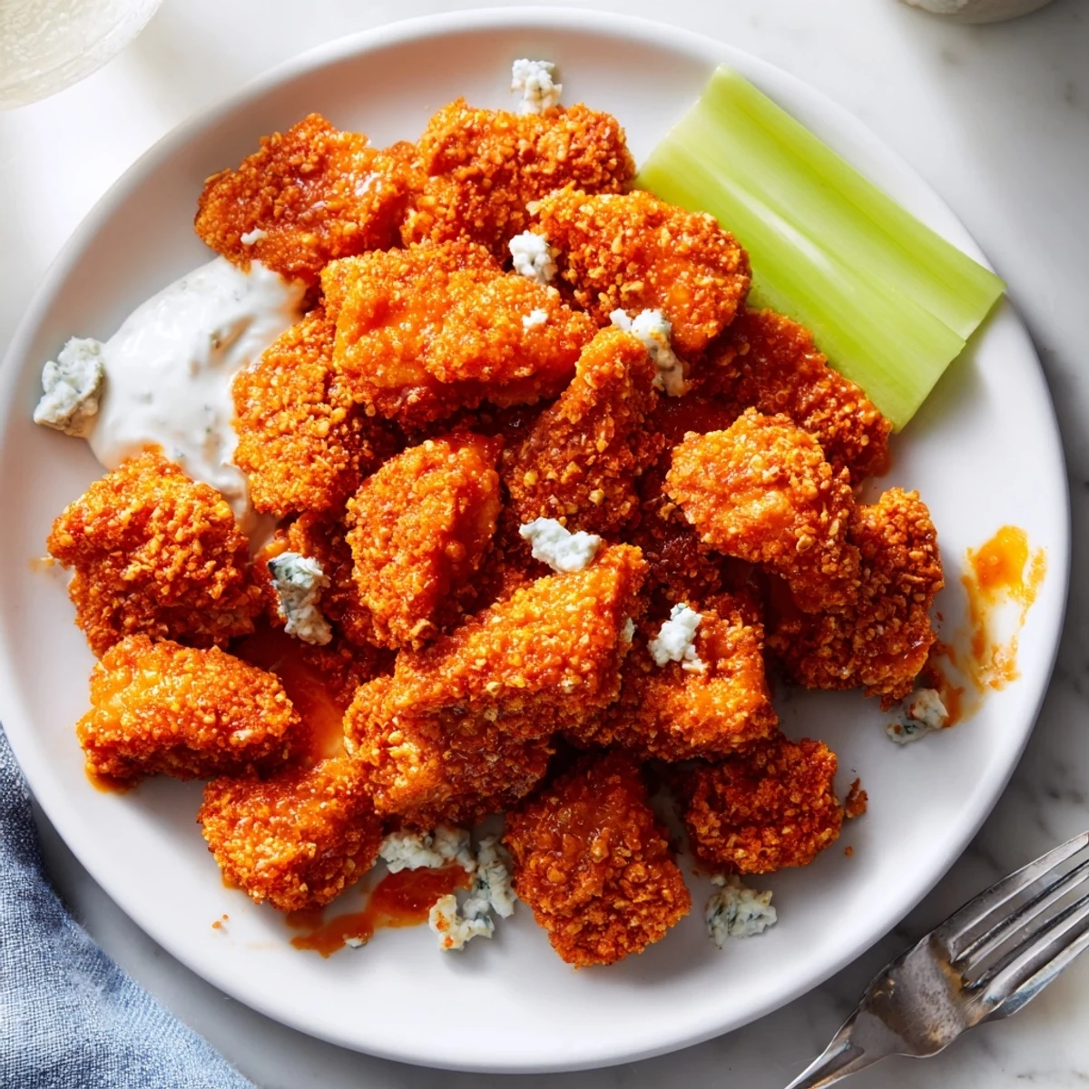 Mouthwatering Spicy Pretzel Crusted Buffalo Bites perfect for game day gatherings.