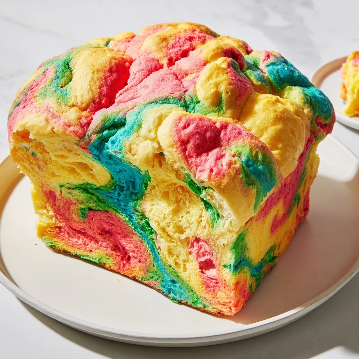 Vibrant Cloud Bread Rainbow creation captures fun colors for any festive occasion.  