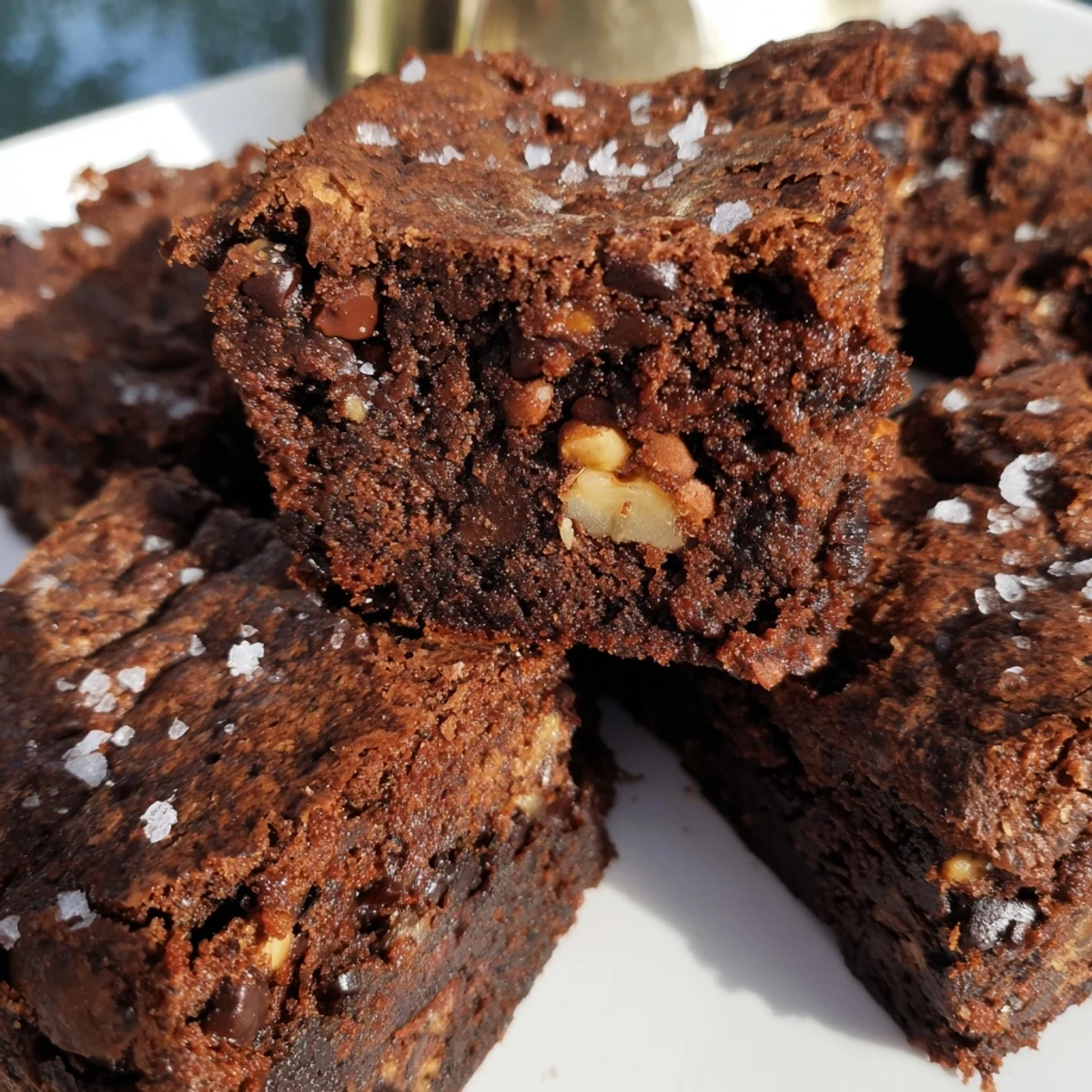 Savory zero-waste brownies featuring nut-milk pulp, perfect for dessert lovers.