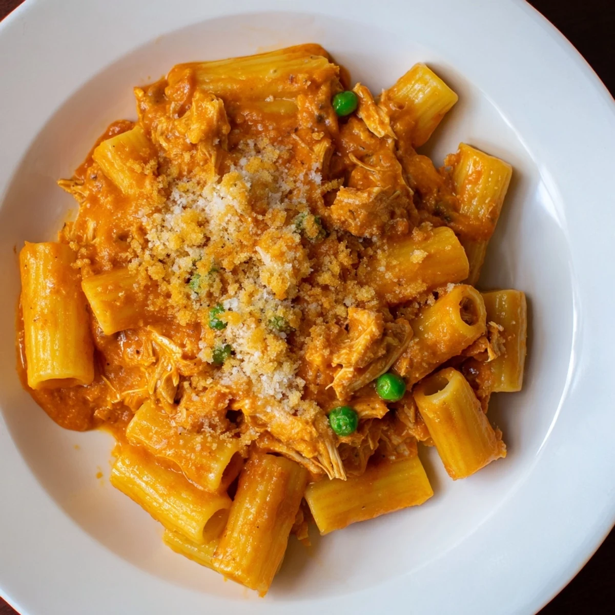 Golden and bubbly Tuna Pasta Bake, a comforting family meal ready after baking.