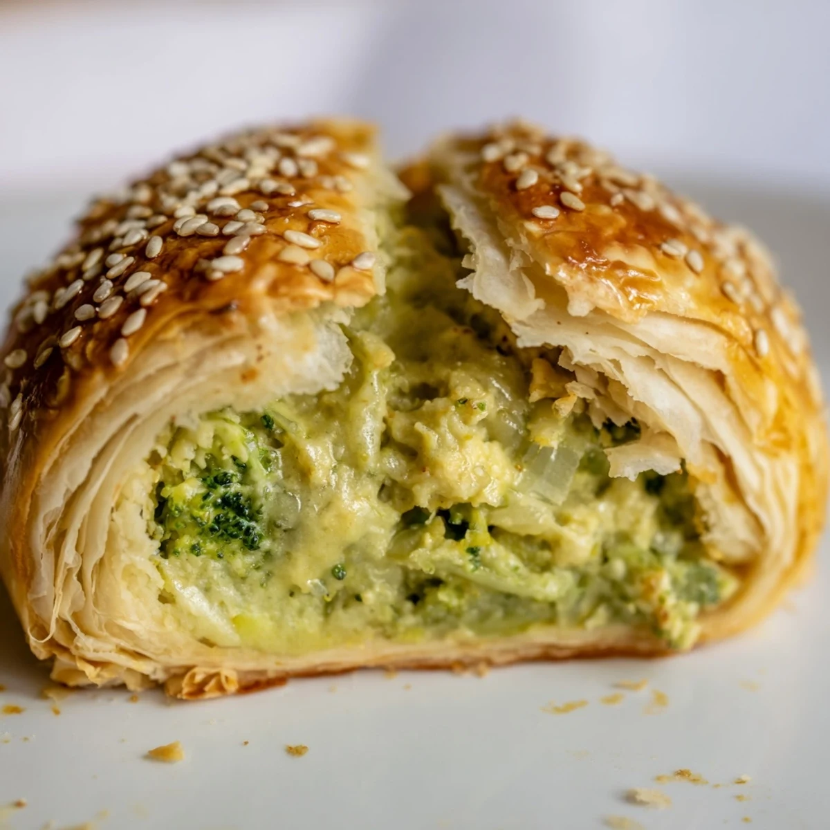 Golden, baked Broccoli Cheddar Quiche-less Hand Pies with flaky crust and a savory filling.