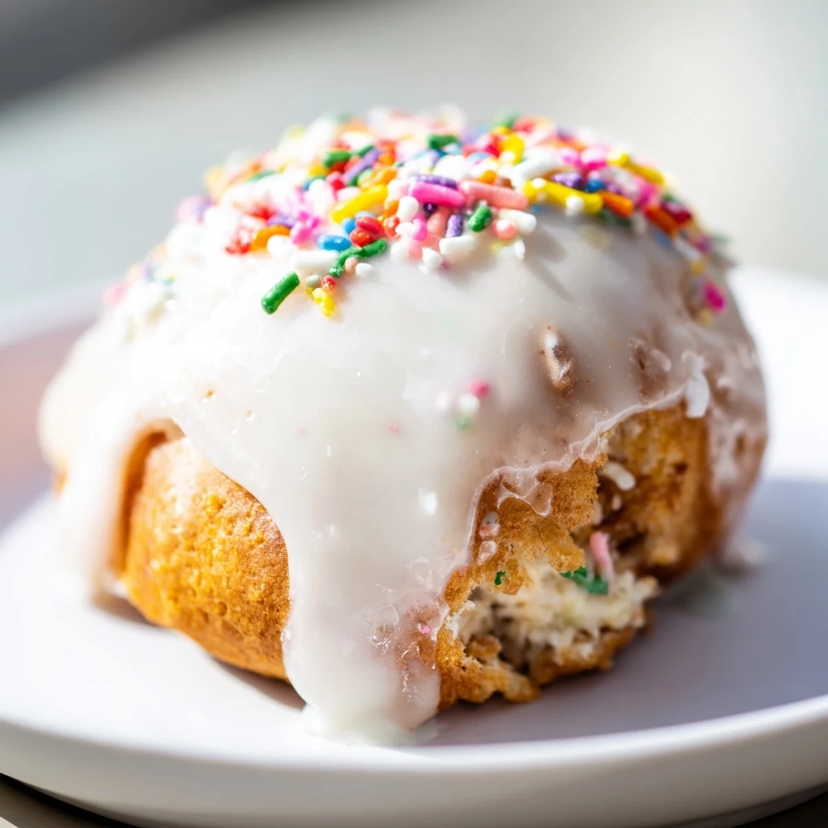 Warm Quick Christmas Biscuit Bombs with a festive glaze, a delightful holiday dessert everyone will love.