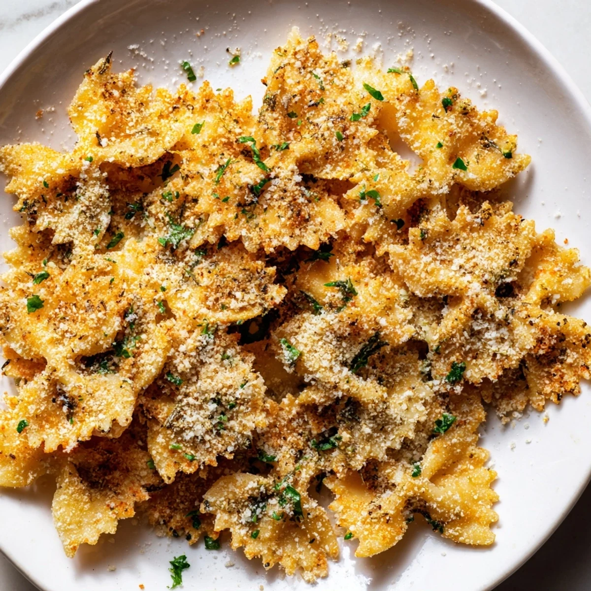 Lightened Christmas Pasta Chips