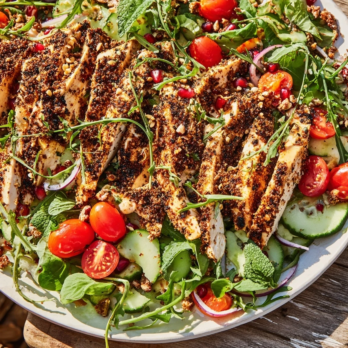 Holiday Black Pepper Chicken & Yogurt Salad with vibrant colors, perfect for a festive feast.