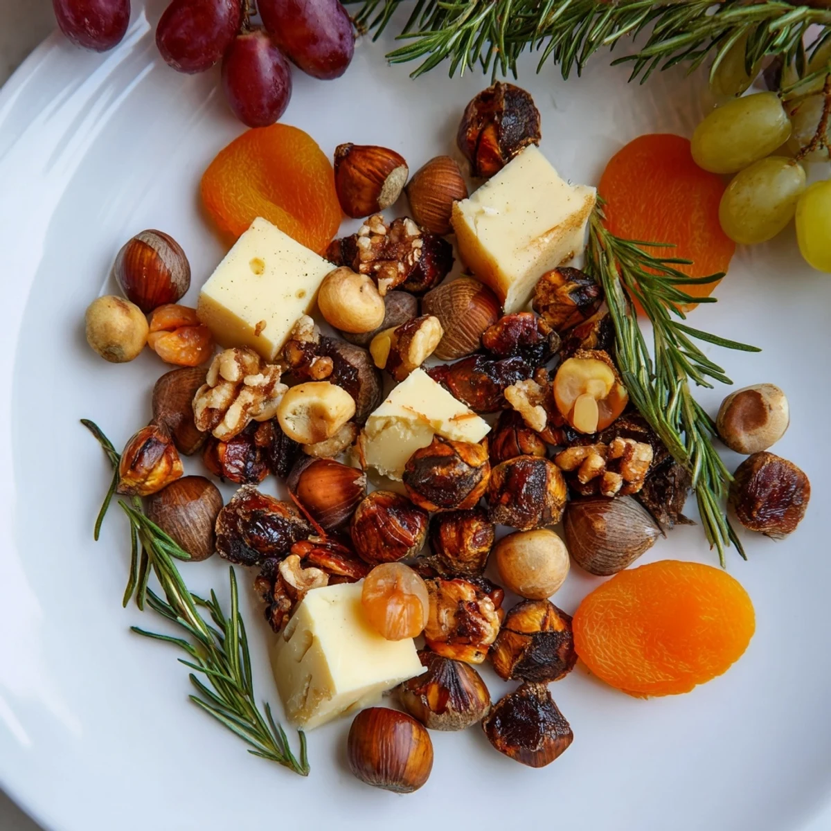 Perfect for autumn gatherings, the Squirrels Acorn Hoard Platter presents a festive appetizer bursting with flavors.