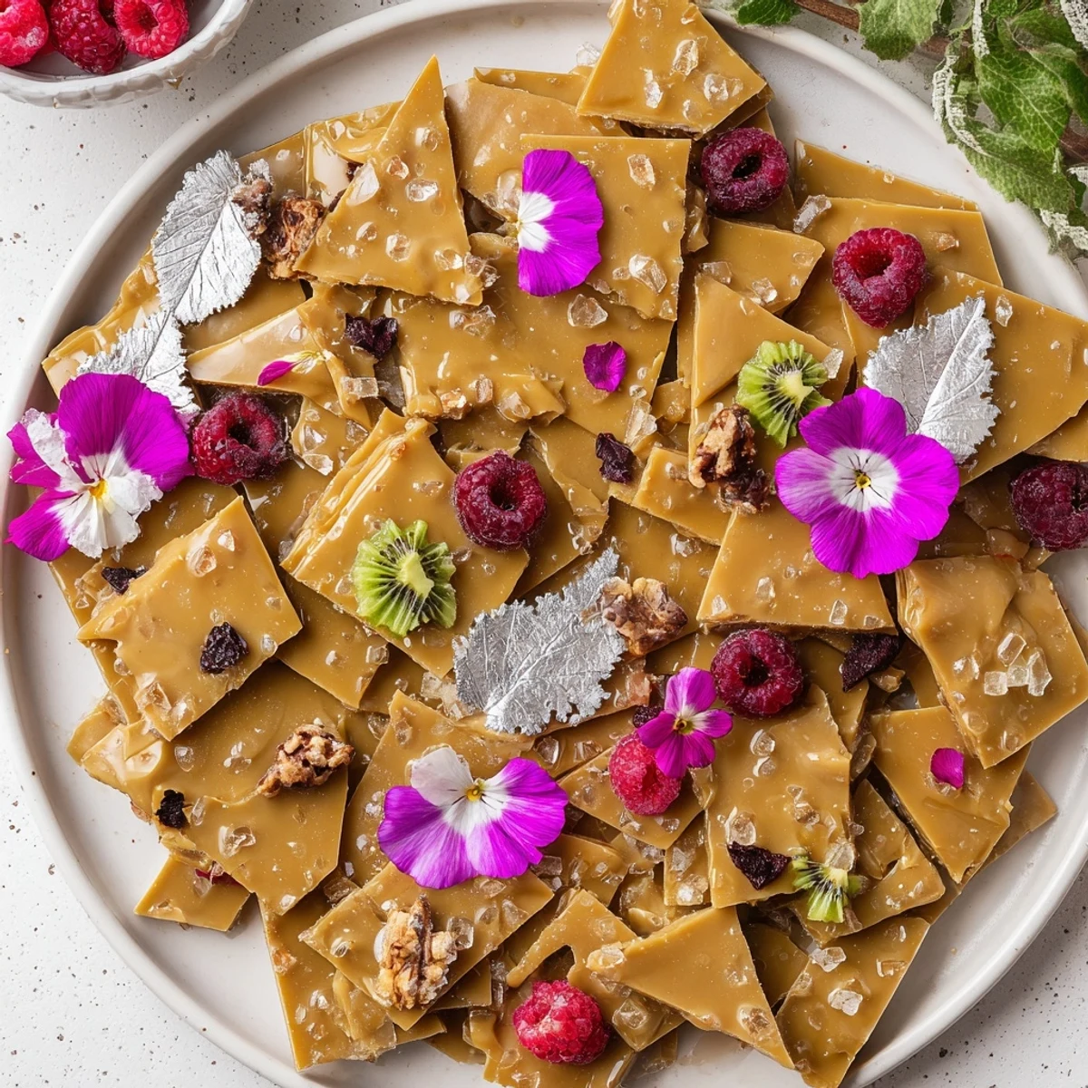 Luxury Diamond Engagement Platter with sparkling fruits and white chocolate diamonds, a luxurious dessert.