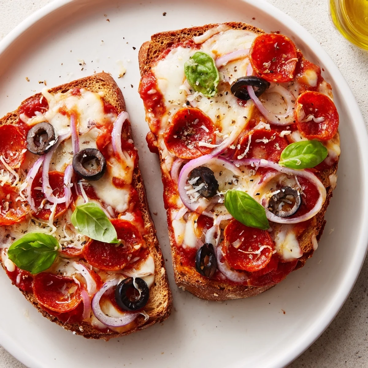 Pizza Toast Upgraded Cheese