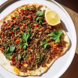Turkish Lahmacun Flatbread