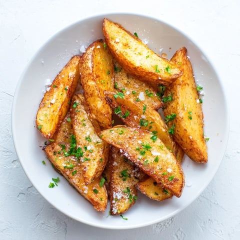 Golden 15-Minute Microwave Crispy Potatoes, perfectly seasoned and ready for a savory side dish.