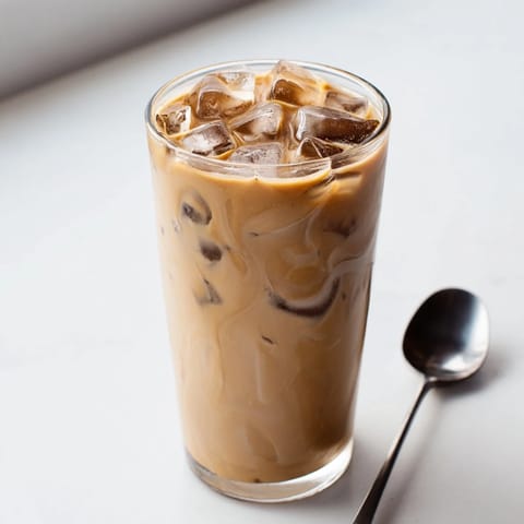 Enjoy a nutty, refreshing Tahini Iced Coffee served over ice for summer bliss.  