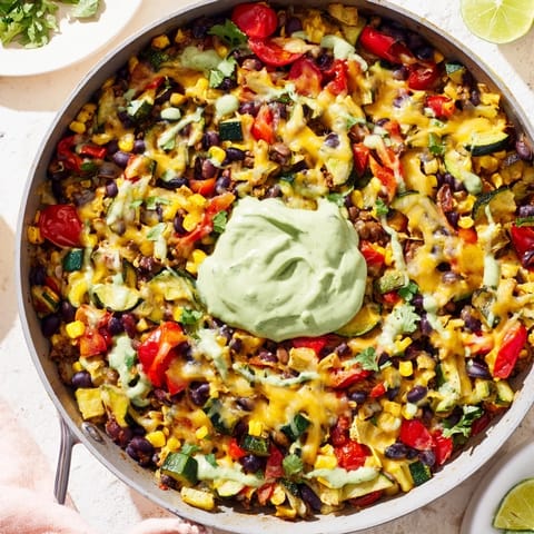 Veggie-Packed Taco Skillet Avocado