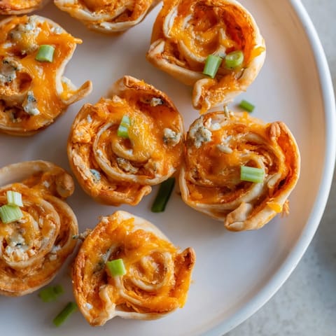 Buffalo Chicken Dip Pinwheels