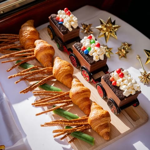 Polar Express Holiday Snack Board