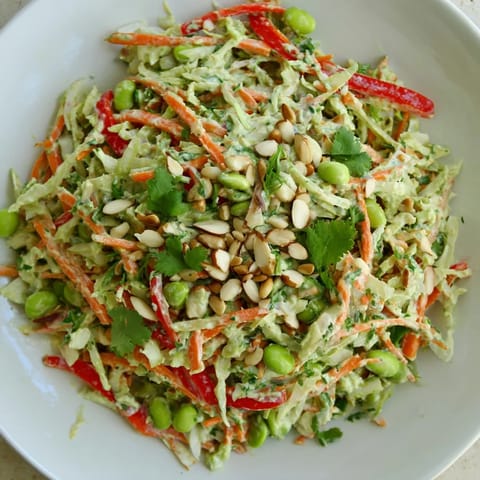 Crunchy Cabbage Edamame Salad