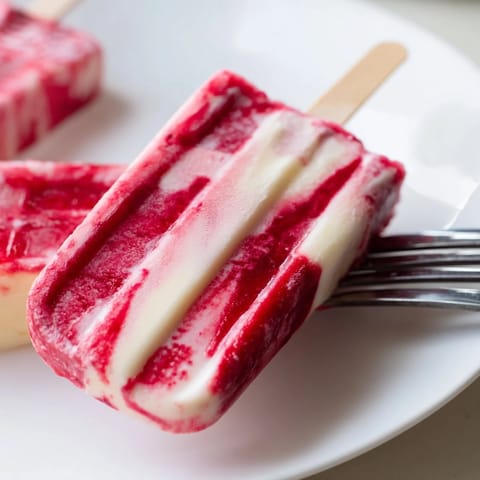 Raspberry Coconut Ice Pops
