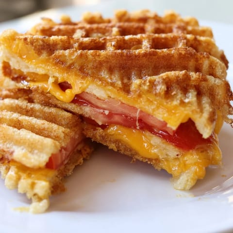 Waffle Grilled Cheese Deluxe