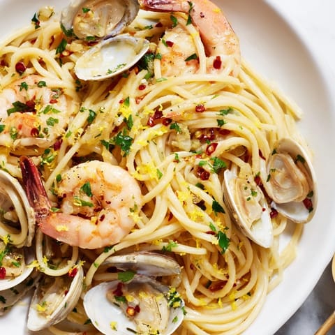 Seafood Pasta Aglio Olio