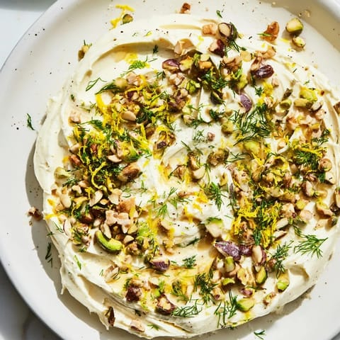 This butter board charcuterie showcases a creamy butter base with colorful, delicious toppings ready to serve.