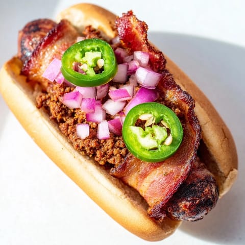 Mexican Hot Dogs Bacon
