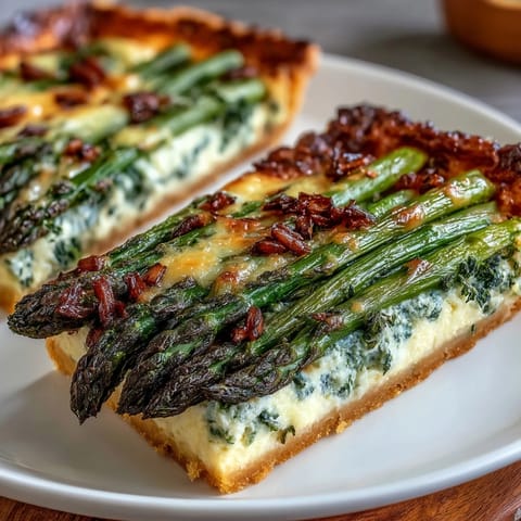 Spring Asparagus Tart Puff