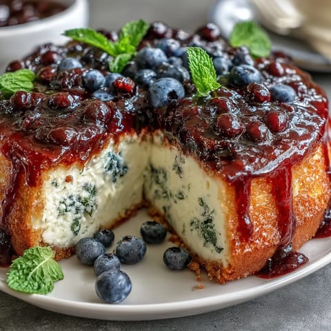 Lemon Blueberry Spring Cake
