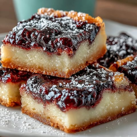 Luscious blackberry lemon bars, a perfectly zesty and sweet dessert.
