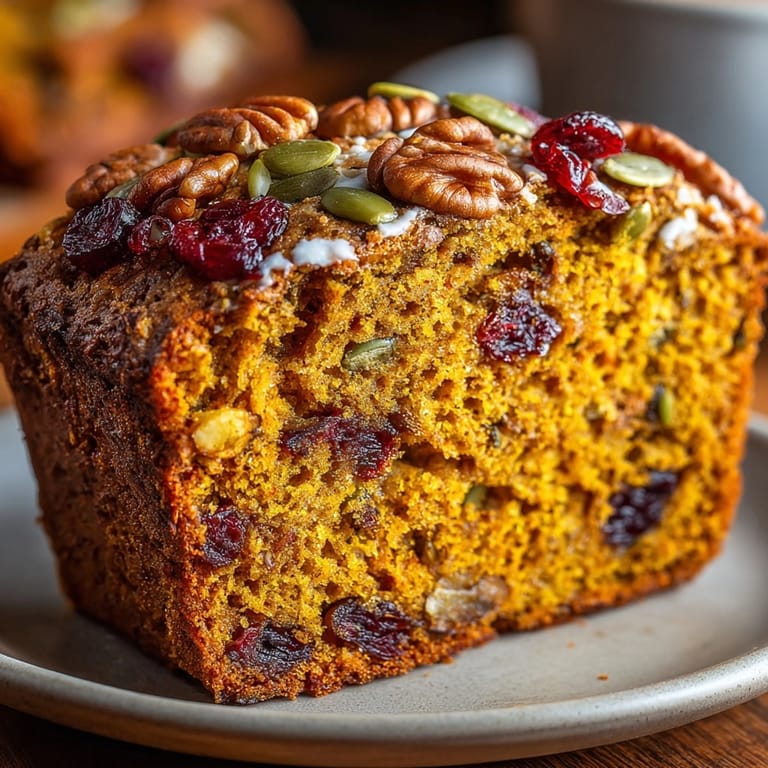 Enjoy the aroma! This Simple No-Knead Pumpkin Spice Chaos Bread boasts a beautifully browned crust and soft, spiced interior.