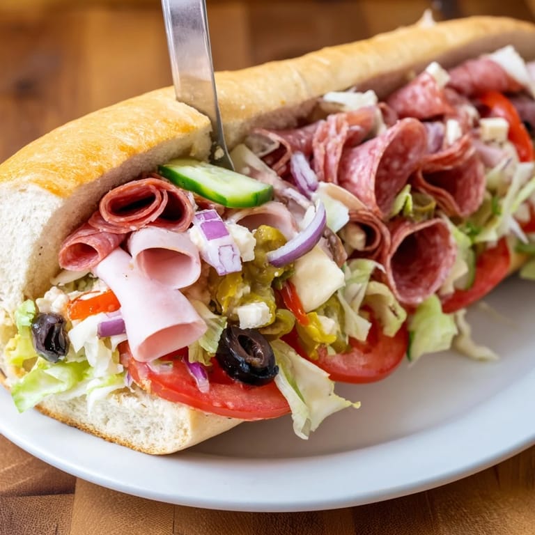 Savory Flavor Mash-Up Sandwiches overflowing with layers of Italian-style goodness and spices.