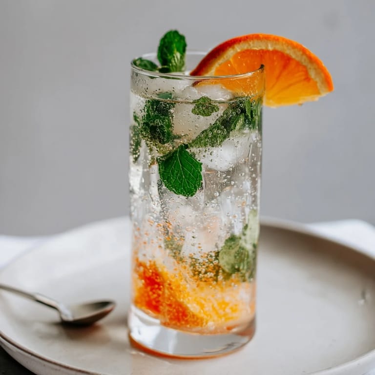 Sparkling probiotic soda mocktail, perfect for gut health and hot weather sips.