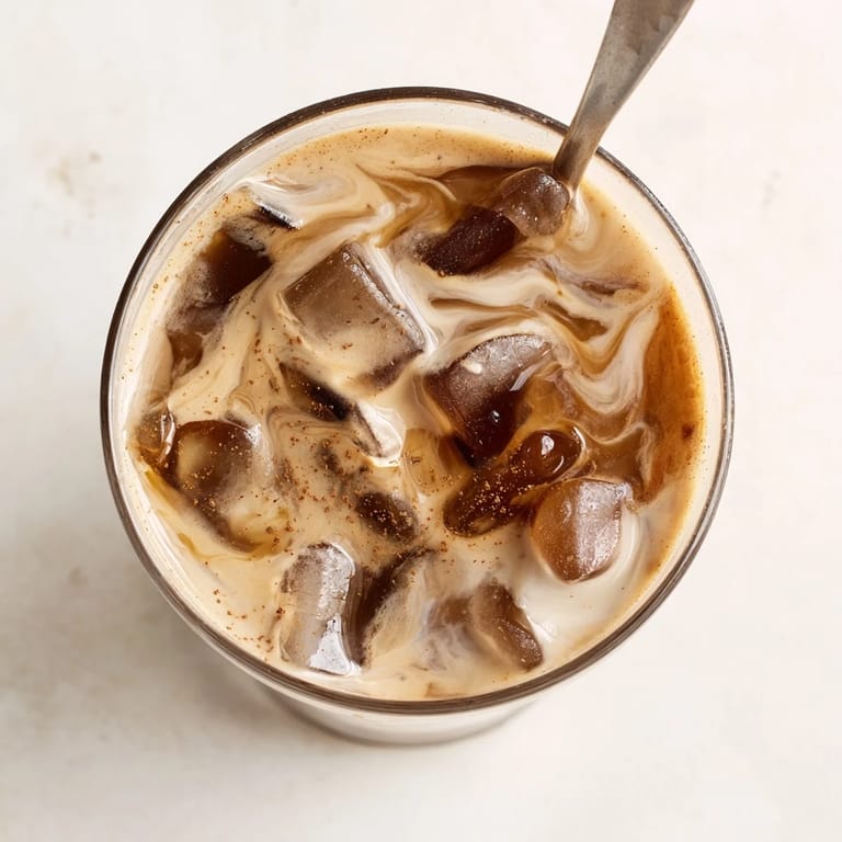 Savor this rich Tahini Iced Coffee, a perfect blend of cold brew and sweetness.