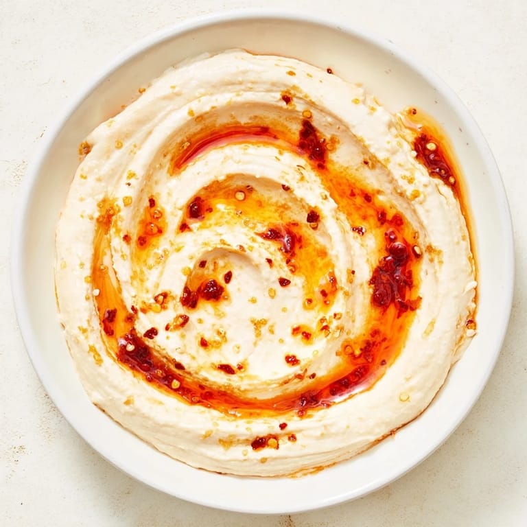 Glistening hot honey swirling atop a bowl of whipped ricotta dip, a perfect party appetizer.