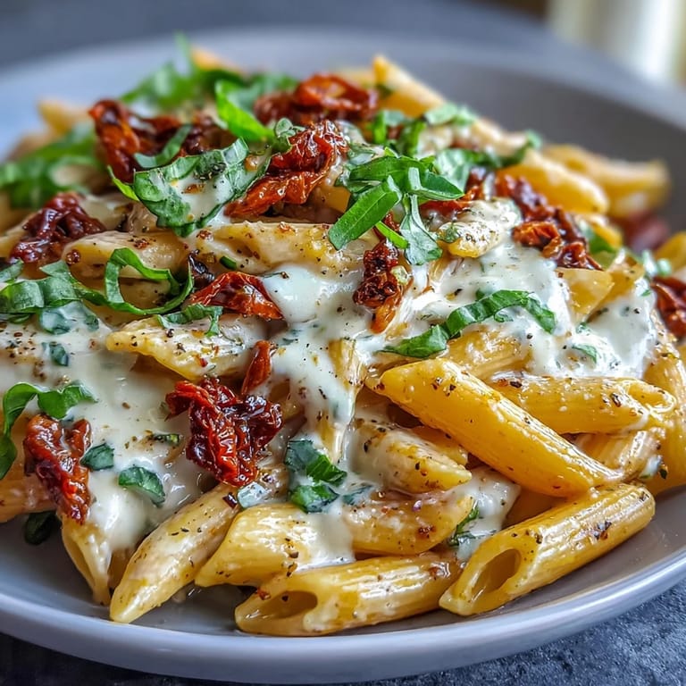 Decadent Marry Me Pasta: Sun-dried tomatoes and parmesan tossed in cream.