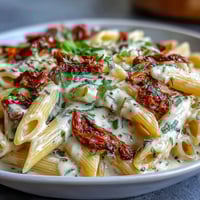 Marry Me Pasta: Creamy, sun-dried tomato-filled dish, ready to impress.